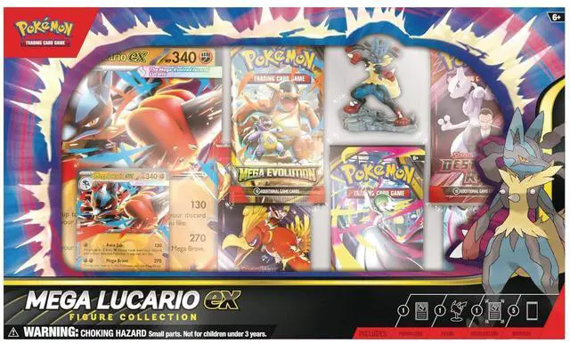 Alt view image 2 of 7 - Pokemon ME1 Mega Evolution Lucario Figure Collection