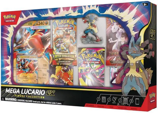 Alt view image 3 of 7 - Pokemon ME1 Mega Evolution Lucario Figure Collection