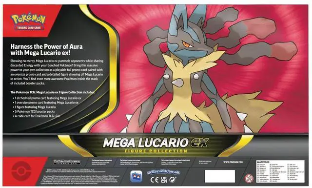 Alt view image 4 of 7 - Pokemon ME1 Mega Evolution Lucario Figure Collection