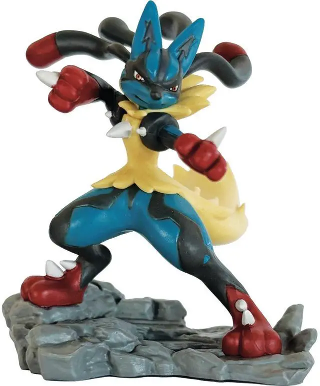 Alt view image 6 of 7 - Pokemon ME1 Mega Evolution Lucario Figure Collection