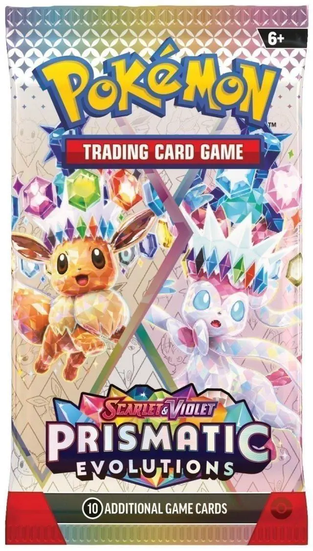 Main image of Pokemon SV8.5 Scarlet and Violet Prismatic Evolutions Booster Pack | Eevee and Sylveon