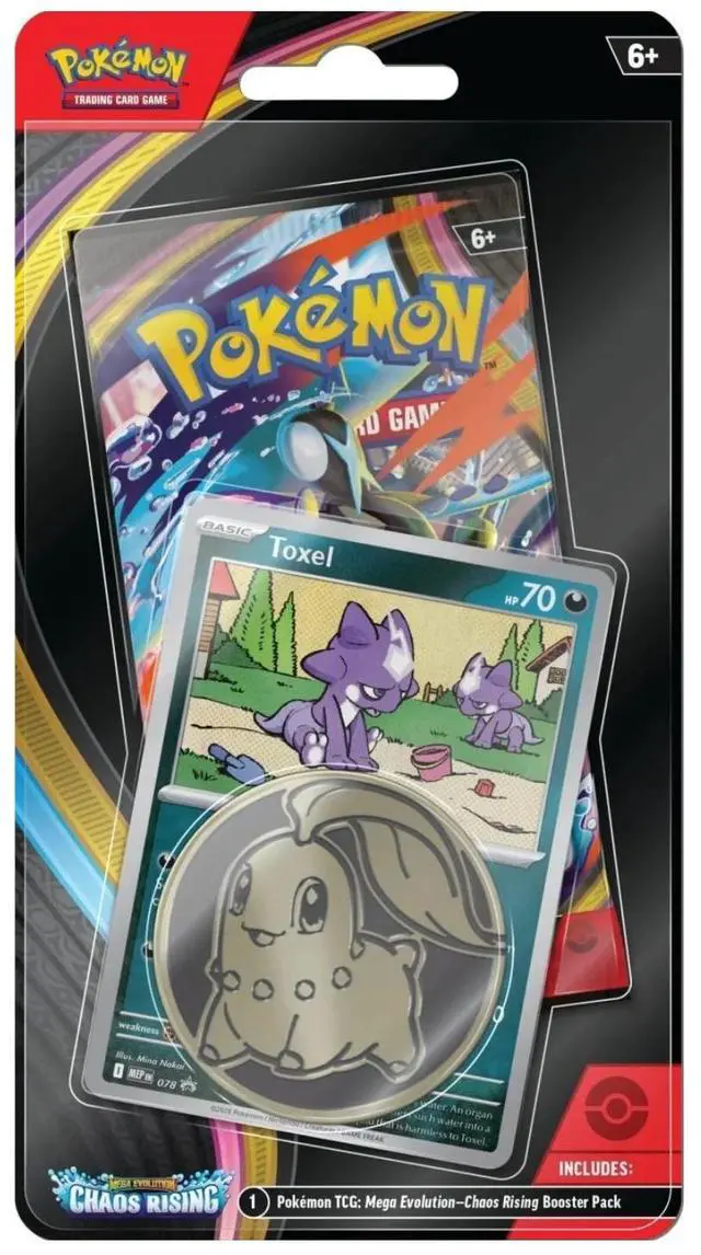 Main image of Pokemon ME4 Mega Evolution Chaos Rising Checklane Blister | Toxel