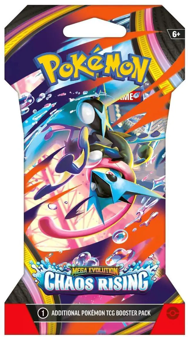 Main image of Pokemon ME4 Mega Evolution Chaos Rising Sleeved Booster Pack | Mega Greninja