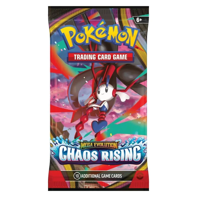 Alt view image 2 of 6 - Pokemon ME4 Mega Evolution Chaos Rising Art Set | 4 Booster Packs (One of Each Artwork)