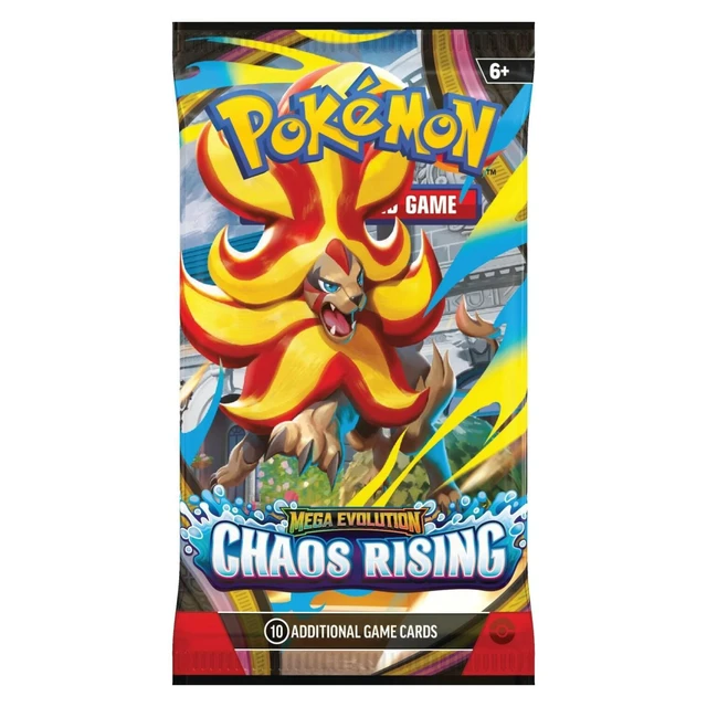 Alt view image 5 of 6 - Pokemon ME4 Mega Evolution Chaos Rising Art Set | 4 Booster Packs (One of Each Artwork)