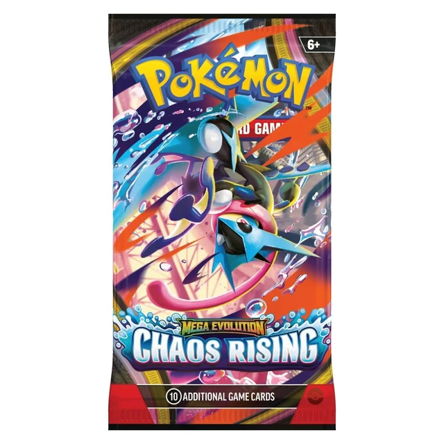 Alt view image 4 of 6 - Pokemon ME4 Mega Evolution Chaos Rising Art Set | 4 Booster Packs (One of Each Artwork)