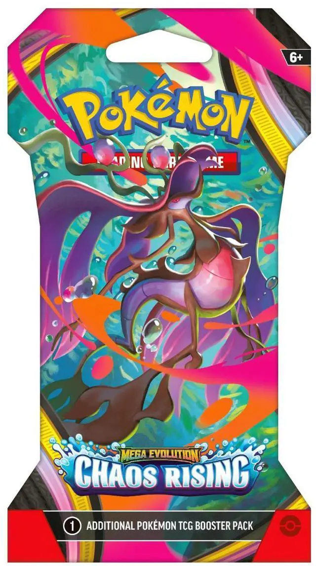 Main image of Pokemon ME4 Mega Evolution Chaos Rising Sleeved Booster Pack | Mega Dragalge