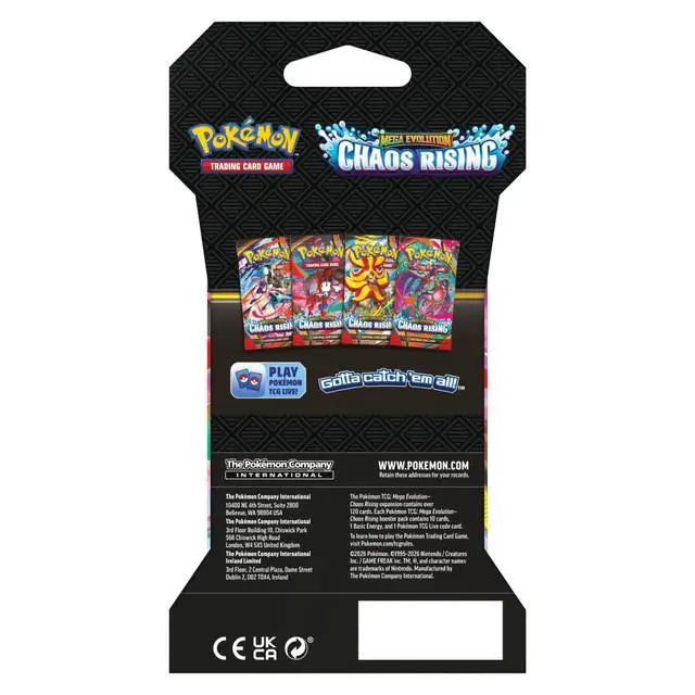 Alt view image 2 of 2 - Pokemon ME4 Mega Evolution Chaos Rising Sleeved Booster Pack | Mega Dragalge