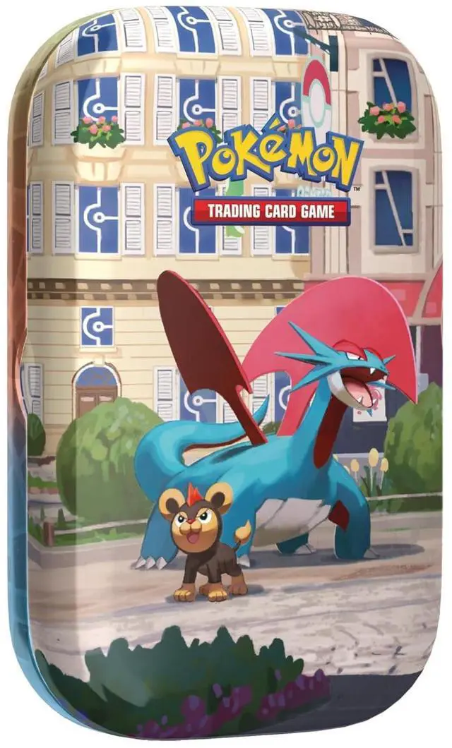 Alt view image 2 of 3 - Pokemon Lumiose City Mini Tin | Salamence and Litleo