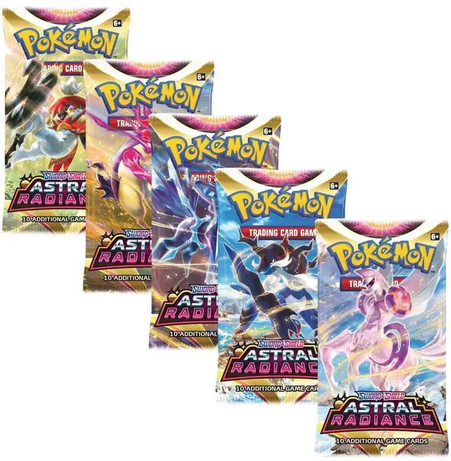 Main image of Pokemon SS10 Sword and Shield Astral Radiance Art Set | 5 Booster Packs (One of Each Artwork)