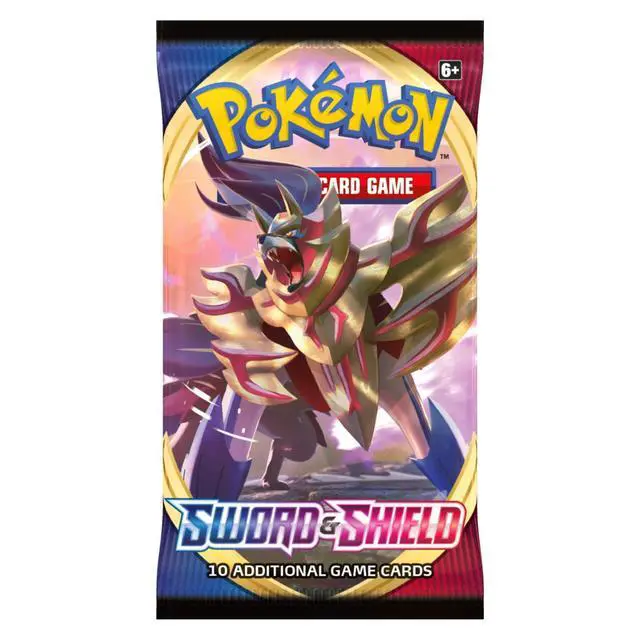 Alt view image 3 of 5 - Pokemon SS1 Sword & Shield Art Set | 4 Booster Packs (One of Each Artwork)