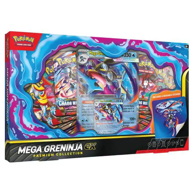 Alt view image 2 of 7 - Pokemon TCG: Mega Greninja ex Premium Collections (2-Pack)