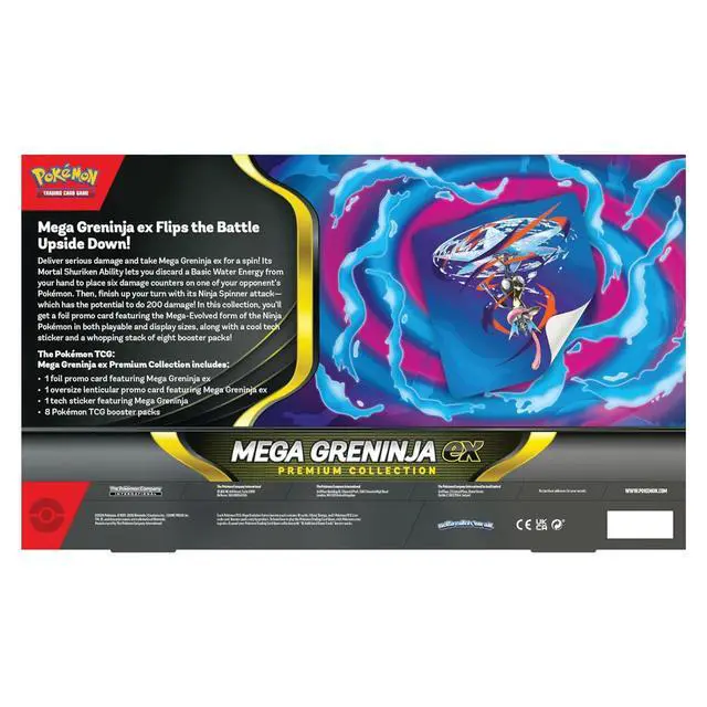Alt view image 7 of 7 - Pokemon TCG: Mega Greninja ex Premium Collections (2-Pack)