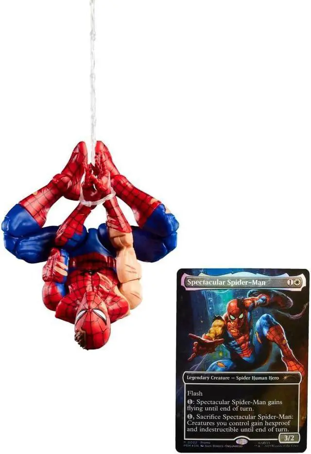 Alt view image 2 of 7 - Marvel Legends Series Magic: The Gathering Battle-Damaged Spider-Man 6-Inch Action Figure