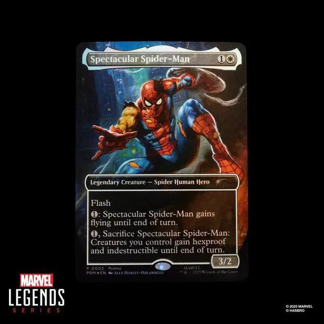 Alt view image 7 of 7 - Marvel Legends Series Magic: The Gathering Battle-Damaged Spider-Man 6-Inch Action Figure