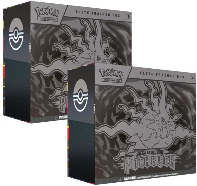 Main image of Pokemon ME5 Mega Evolution Pitch Black Elite Trainer Boxes (2-Pack)