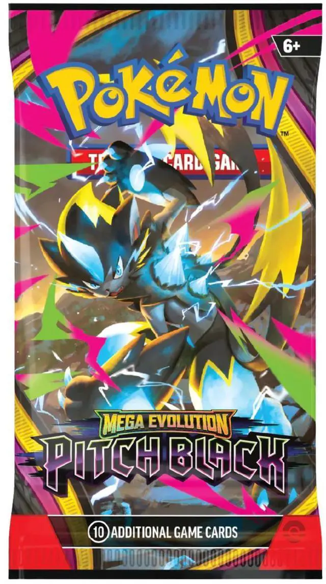 Main image of Pokemon ME5 Mega Evolution Pitch Black Booster Pack | Mega Zeraora ex