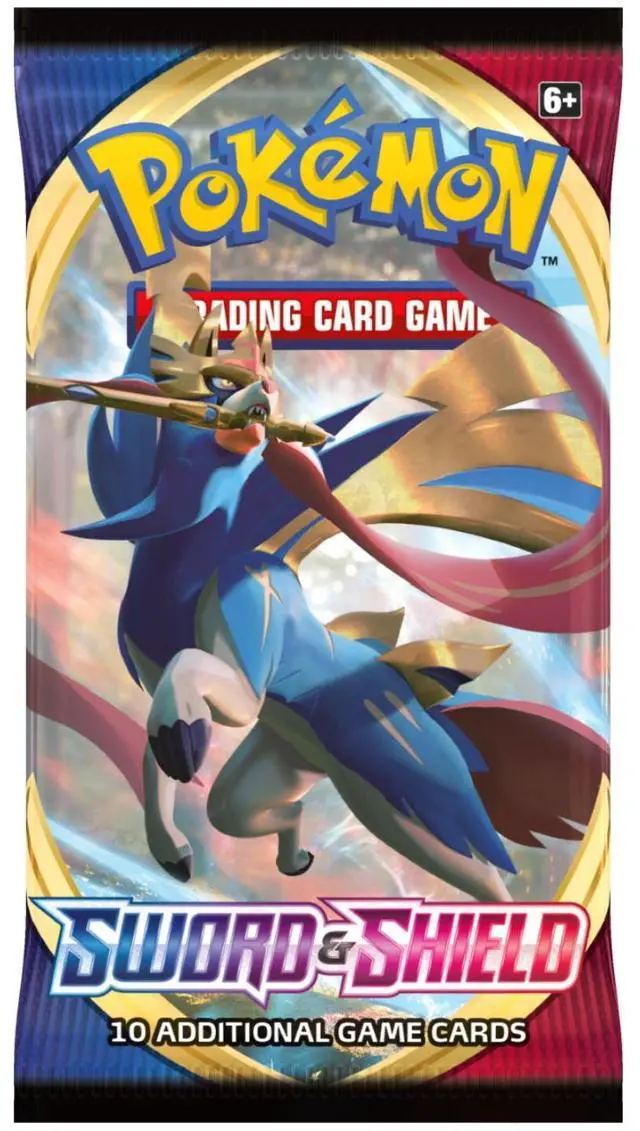 Main image of Pokemon SS1 Sword & Shield Booster Pack | Zacian