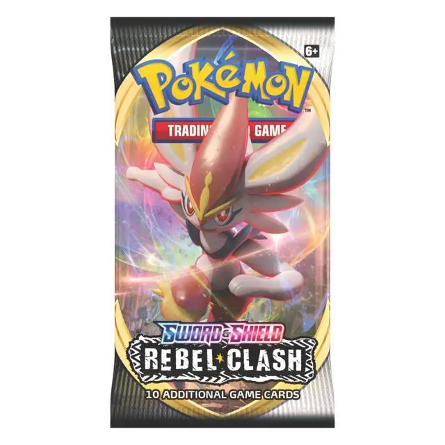 Alt view image 5 of 5 - Pokemon SS2 Sword & Shield Rebel Clash Art Set | 4 Booster Packs (One of Each Artwork)
