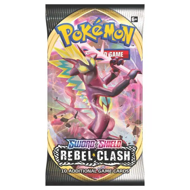 Alt view image 2 of 5 - Pokemon SS2 Sword & Shield Rebel Clash Art Set | 4 Booster Packs (One of Each Artwork)