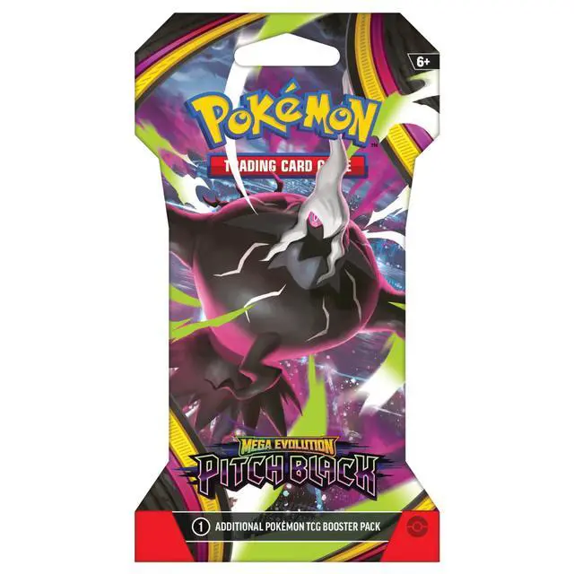 Alt view image 3 of 5 - Pokemon ME5 Mega Evolution Pitch Black Art Set | 4 Sleeved Booster Packs (One of Each Artwork)