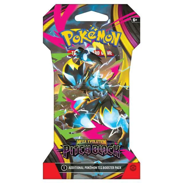 Alt view image 2 of 5 - Pokemon ME5 Mega Evolution Pitch Black Art Set | 4 Sleeved Booster Packs (One of Each Artwork)