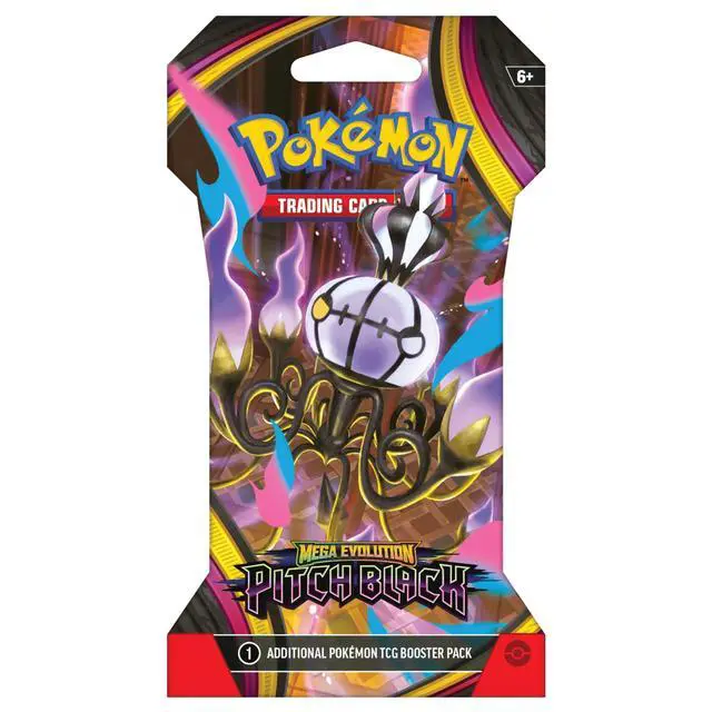 Alt view image 4 of 5 - Pokemon ME5 Mega Evolution Pitch Black Art Set | 4 Sleeved Booster Packs (One of Each Artwork)