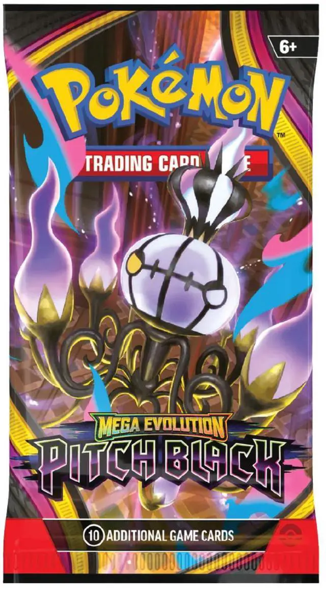 Main image of Pokemon ME5 Mega Evolution Pitch Black Booster Pack | Mega Chandelure ex
