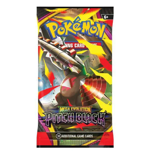 Alt view image 5 of 5 - Pokemon ME5 Mega Evolution Pitch Black Art Set | 4 Booster Packs (One of Each Artwork)