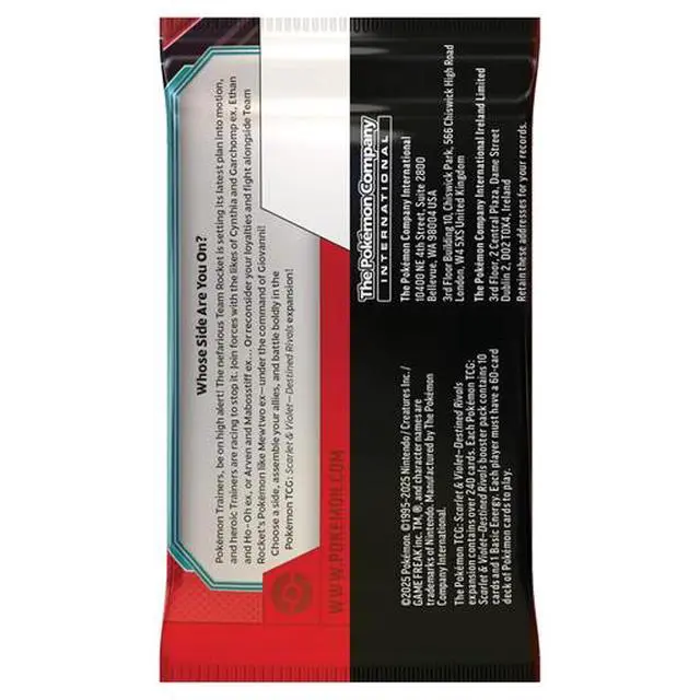 Alt view image 2 of 2 - Pokemon SV10 Destined Rivals Booster Pack | Team Rocket