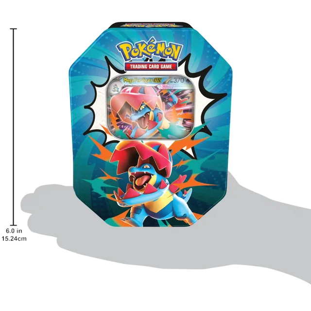 Alt view image 3 of 3 - Pokemon ME2.5 Mega Evolution Ascended Heroes Tin | Mega Feraligatr ex