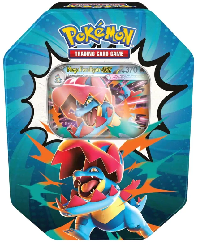 Main image of Pokemon ME2.5 Mega Evolution Ascended Heroes Tin | Mega Feraligatr ex