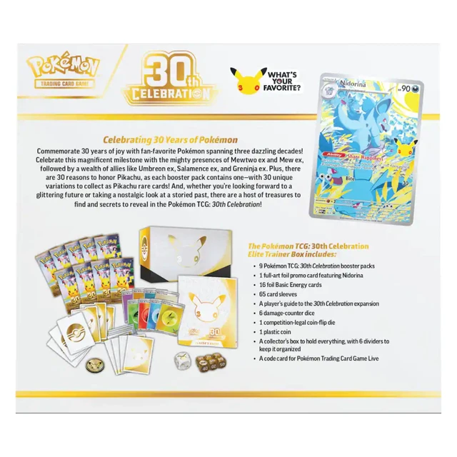 Alt view image 7 of 7 - Pokemon 30th Celebration Elite Trainer Box