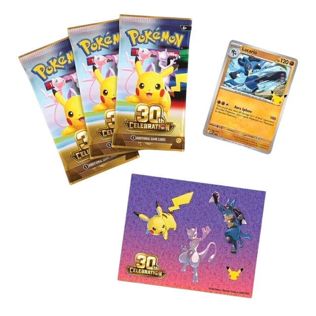 Alt view image 3 of 4 - Pokemon 30th Celebration Tech Sticker Collection | Lucario