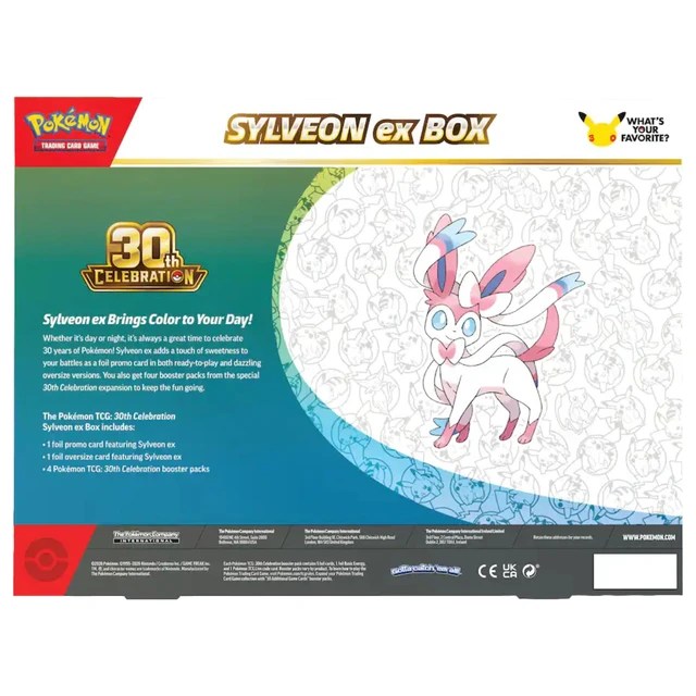 Alt view image 3 of 6 - Pokemon 30th Celebration Sylveon ex Box