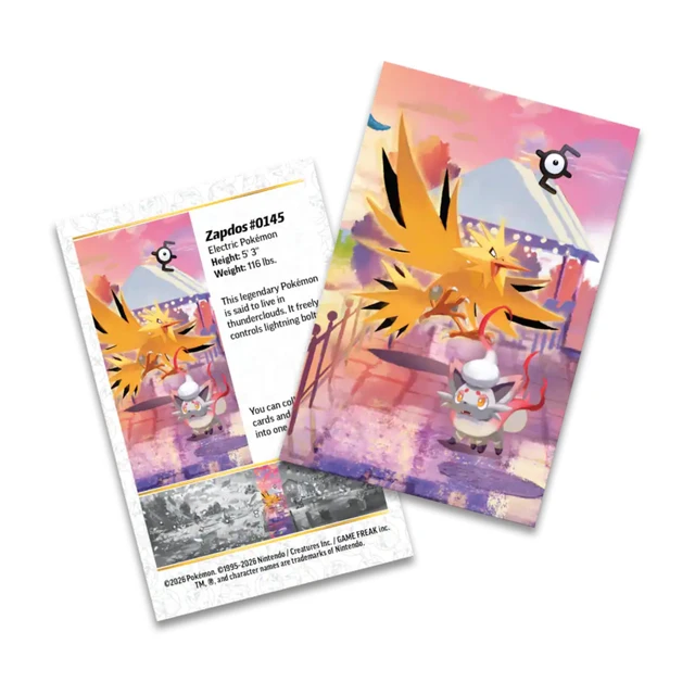 Alt view image 2 of 3 - Pokemon 30th Celebration Mini Tin | Zapdos and Hisuian Zorua