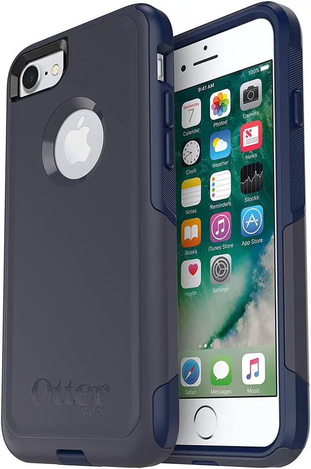 Alt view image 11 of 18 - OtterBox Commuter Series Case for iPhone SE (2nd gen) and iPhone 8/7 - Indigo Way