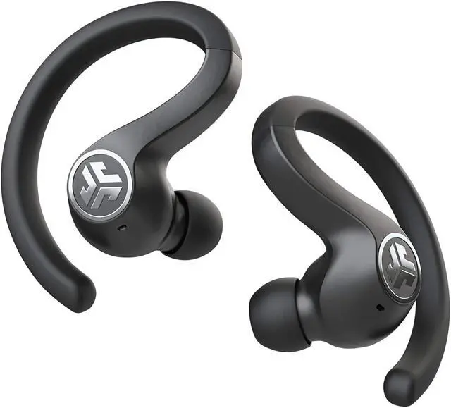 Alt view image 3 of 16 - JLab JBuds Air Sport True Wireless Bluetooth Earbuds + Charging Case Black (ADIB07R7DT3JV)