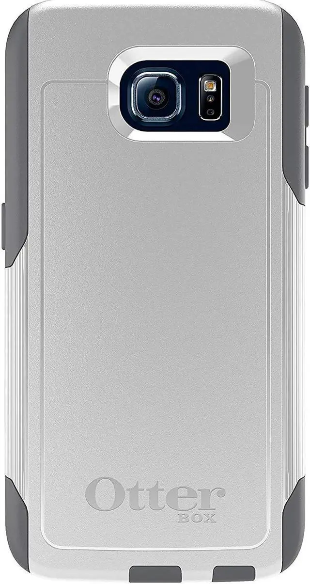Alt view image 2 of 6 - OtterBox Commuter Smartphone Case - For Galaxy S6 Smartphone - Glacier - Smooth - Silicone, Polycarbonate