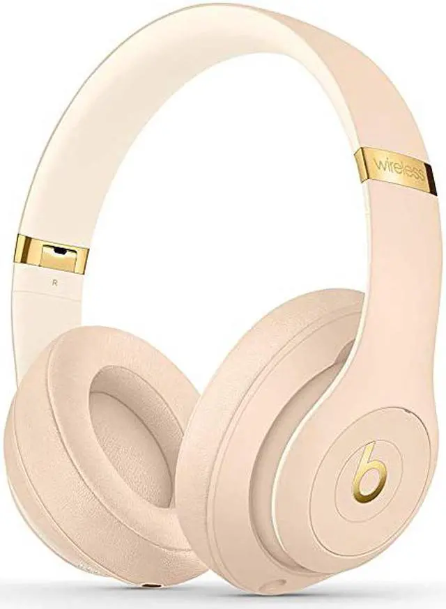 Alt view image 2 of 10 - Beats Noise Cancelling Over-Ear Studio3 Wireless Headphones The Skyline Collection - Desert Sand (MTQX2LL/A)