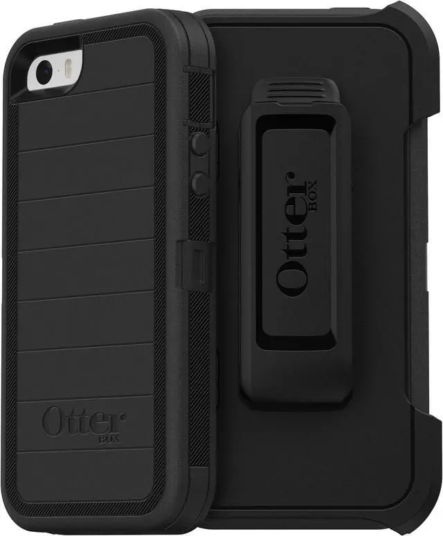 Alt view image 14 of 14 - Black Otterbox Defender Series Case +Belt Holster for iPhone 5 5S for Touch ID