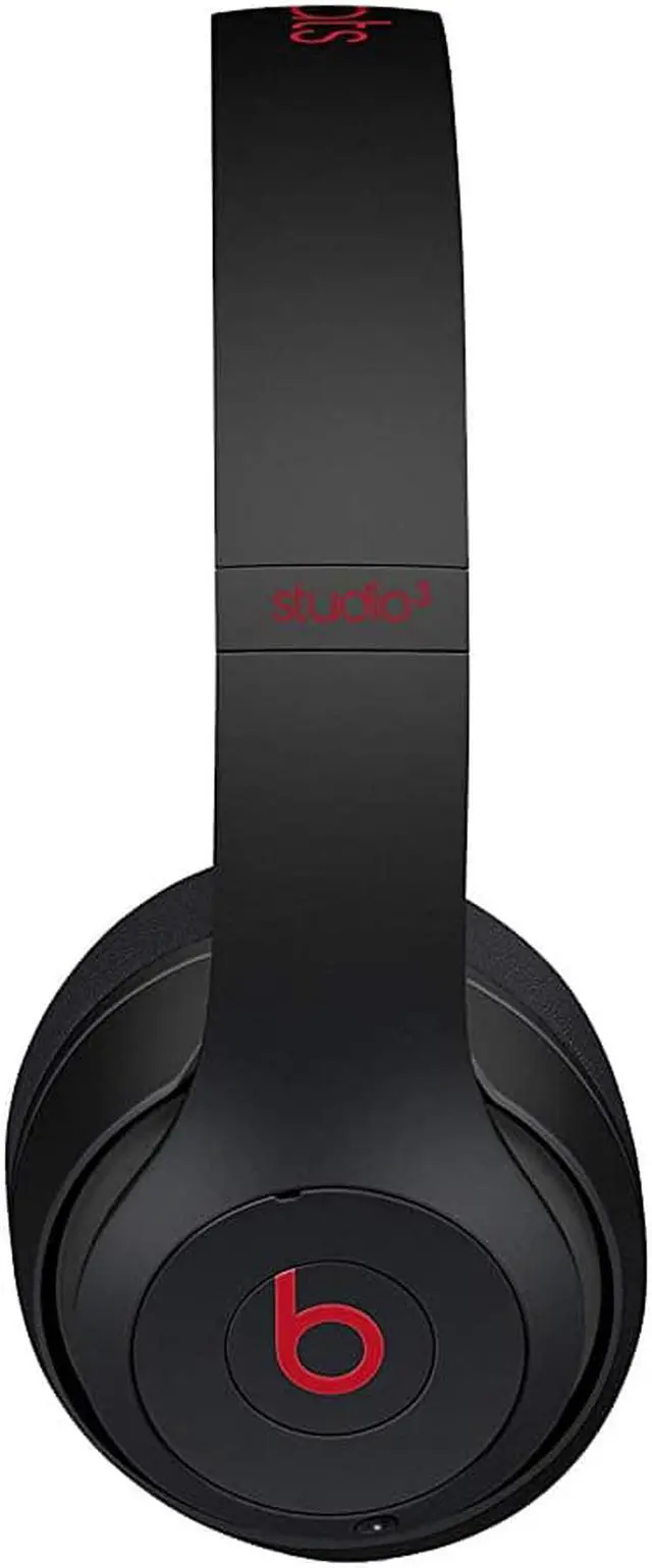 Alt view image 6 of 15 - Beats Studio3 Decade Collection Wireless Over-Ear Headphones - Defiant Black/Red