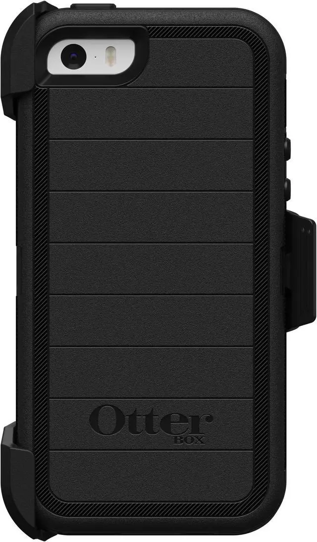 Alt view image 12 of 14 - Black Otterbox Defender Series Case +Belt Holster for iPhone 5 5S for Touch ID