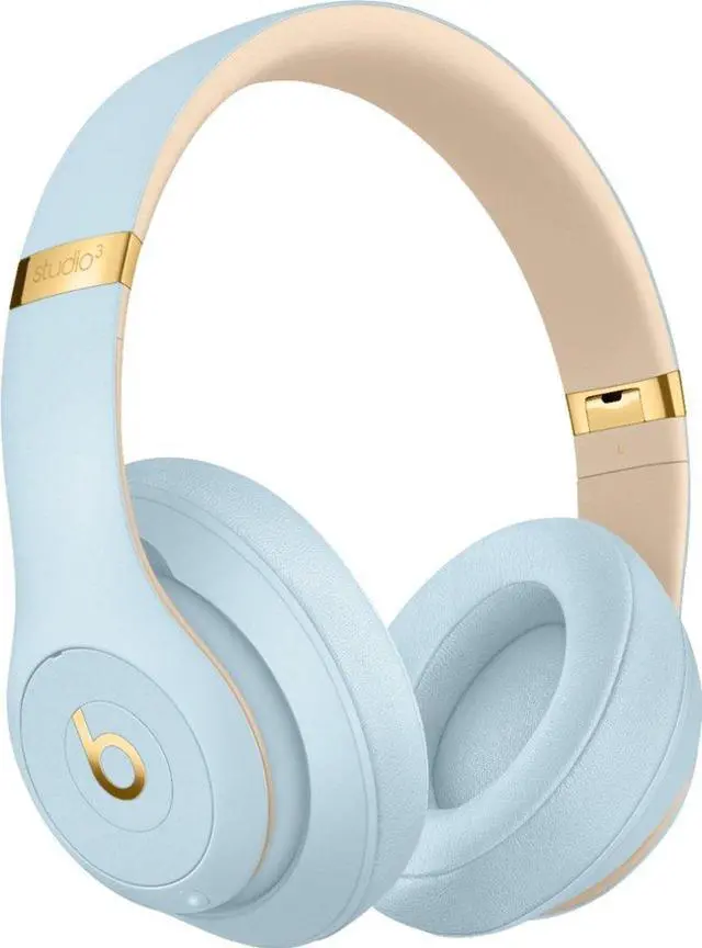 Alt view image 11 of 11 - Beats Noise Cancelling Over-Ear Studio3 Wireless Headphones The Skyline Collection - Crystal Blue (MTU02LL/A)