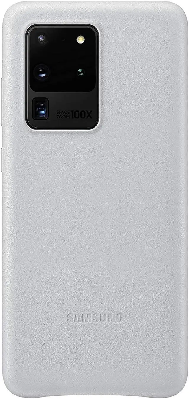 Alt view image 6 of 6 - galaxy s20 ultra 5g leather cover silver