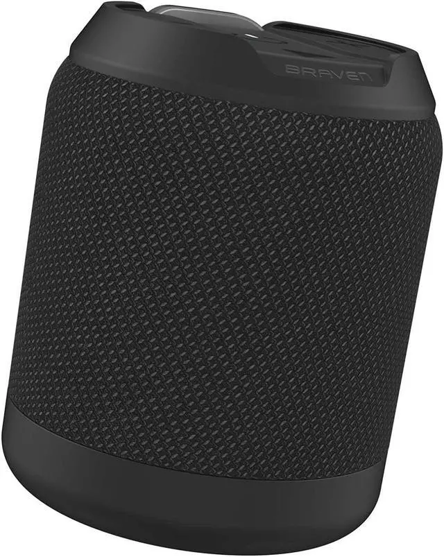 Alt view image 2 of 6 - braven brvmini  waterproof pairing speaker  rugged portable wireless speaker  12 hours of playtime  black
