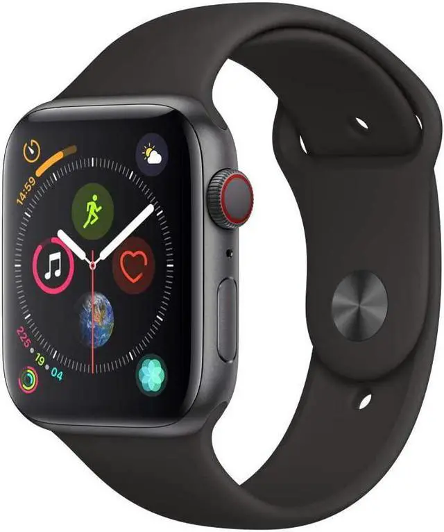 Main image of Apple Watch Series 4 GPS+LTE w/ 44MM Space Gray Aluminum Case & Black Sport Band