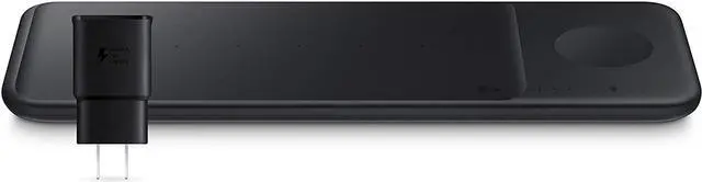Alt view image 6 of 6 - Samsung - Wireless Charger Pad Trio - Black (EP-P6300TBEGUS)