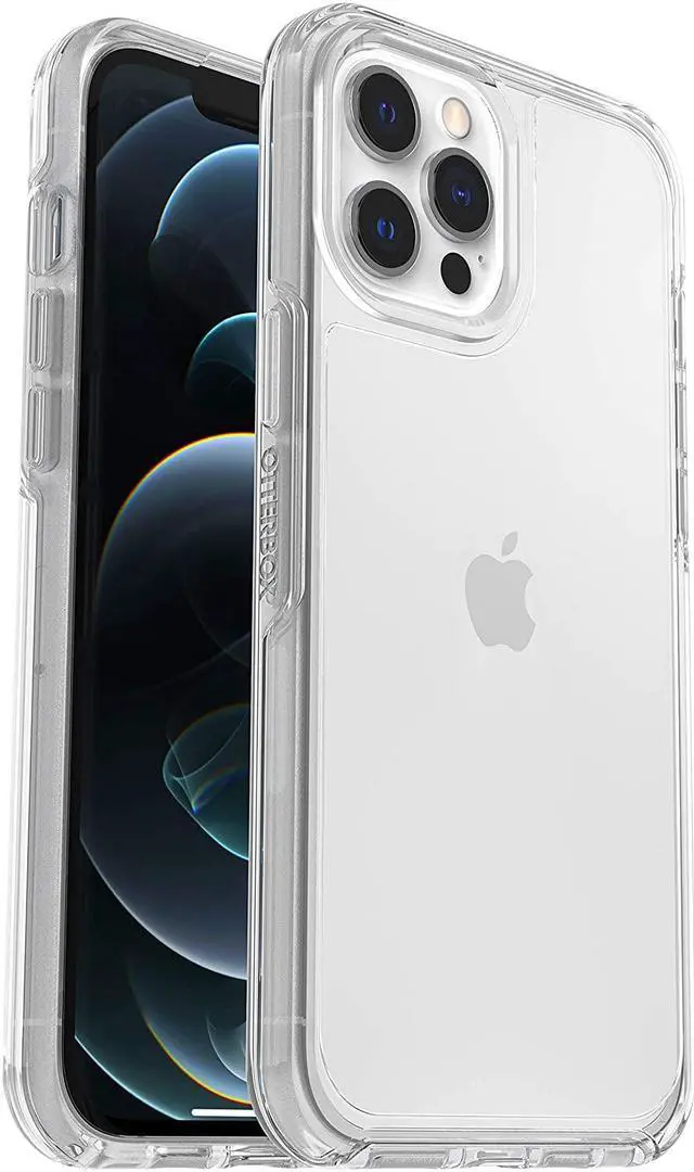 Alt view image 2 of 4 - OtterBox Symmetry Series Hybrid Case for Apple iPhone 12 Pro Max - Clear
