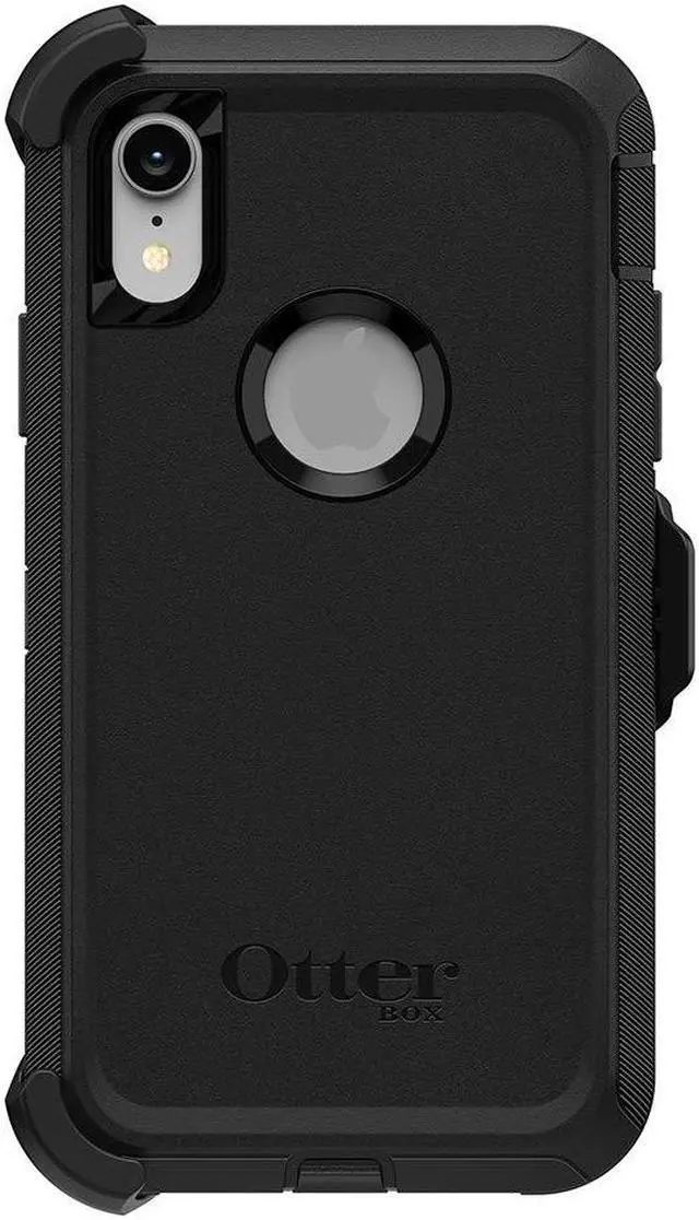 Alt view image 3 of 5 - OtterBox DEFENDER SERIES Case & Holster for iPhone XR - Black
